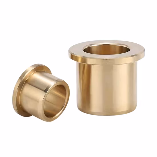 Customized Brass Flange Bearing Steps Wear-Resistant Bush Self-Lubricating Oil Bushing Bush