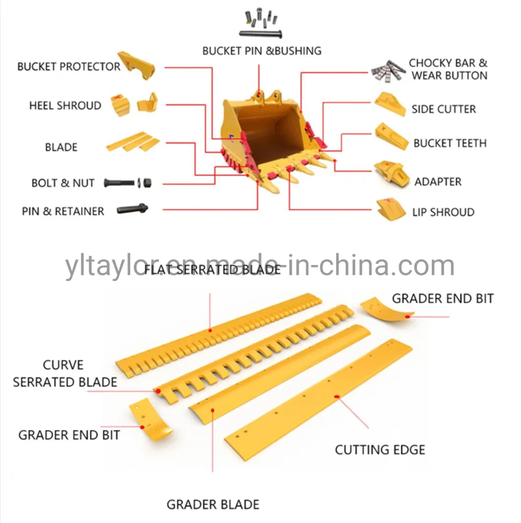 Ready to Ship Factory Price 70X85X80cm Copper Wheel Bushing Excavator Iron Bucket Bushing