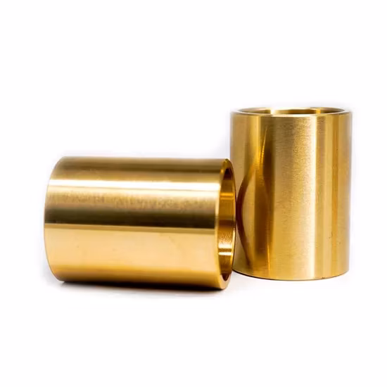 Bucha do eixo do rolamento de cobre e latão com flange personalizada